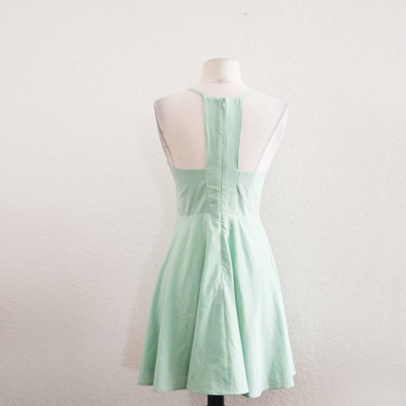 Lulu's Swing Sleeveless Dress Light Green Size S - Picture 5 of 5